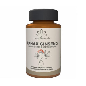 Heka Naturals Panax Ginseng Complex | 90 Capsules with Korean Ginseng, Ginkgo Biloba, Ashwagandha, Beetroot & Green Tea, Botanical Blend with Herbal Ingredients for Balanced | Food Supplement Heka Naturals buy supplements canada