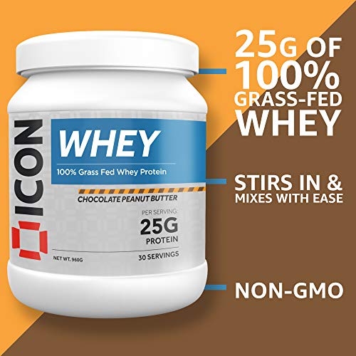 ICON Nutrition Whey Protein Powder 960g, 30 Servings - Chocolate Peanut Butter ICON Nutrition buy supplements canada