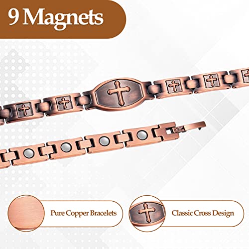 Jecanori Copper Bracelets for Women,Classic Magnetic Copper Bracelet,Valentine's Day Jecanori buy supplements canada