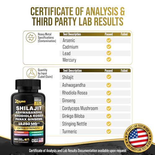 Zoyava Shilajit 9000MG Radiant Health Blend Ashwagandha 2000MG Rhodiola Rosea Zoyava buy supplements canada