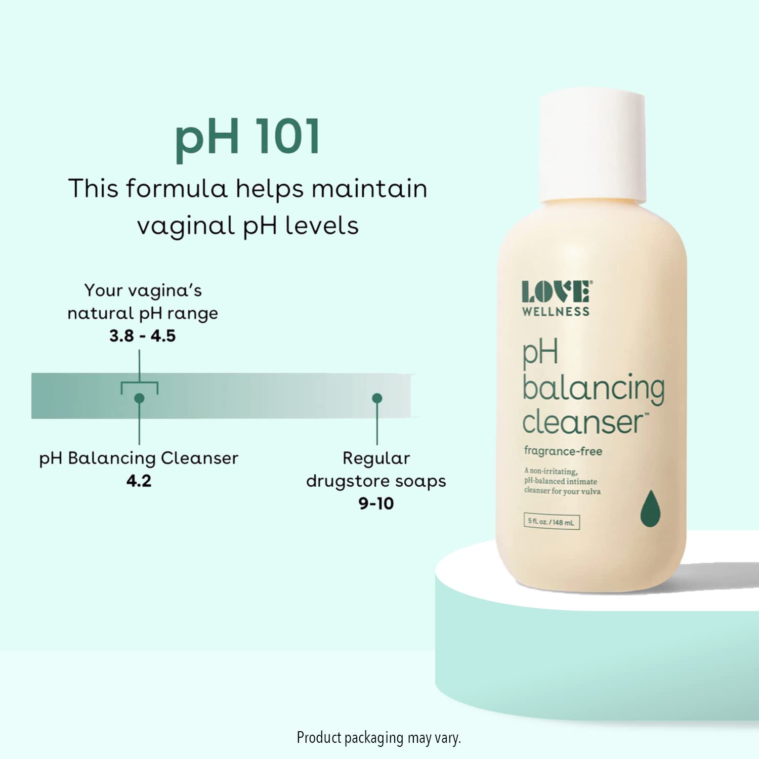 Love Wellness Feminine Wash for Women, pH Balancing Cleanser | Fragrance-Free | Vaginal Soap Love Wellness buy supplements canada