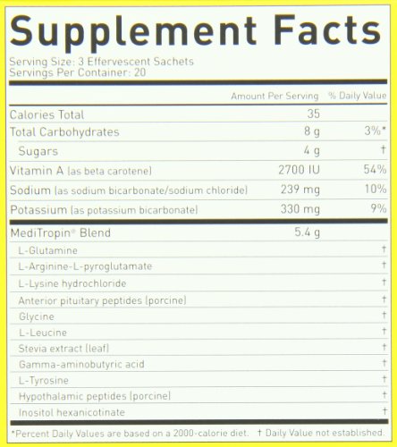 Nutraceutics Meditropin – Anti-Aging Amino Acid Supplement for Adults – Supports Natural Growth Hormone Production, Vitality & Recovery – 60 Sachets Nutraceutics buy supplements canada