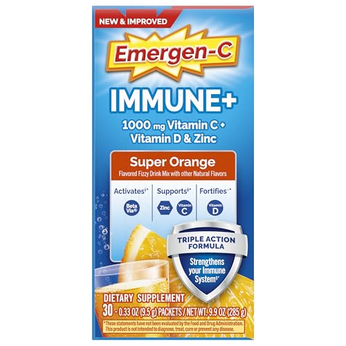 Emergen-C Immune+ Triple Action Immune Support Powder, BetaVia (R), 1000mg Vitamin C, B Vitamins, Vitamin D and Antioxidants Emergen-C buy supplements canada