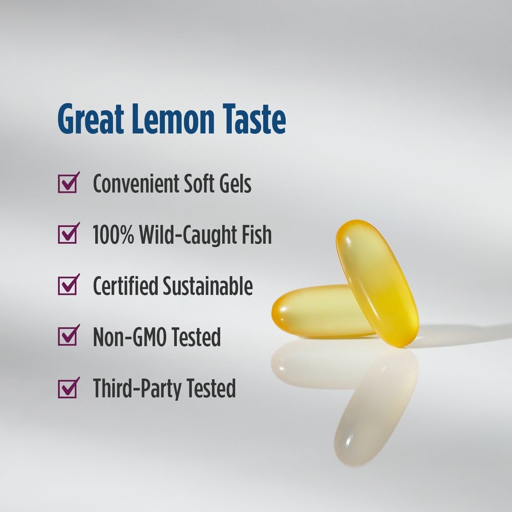 Nordic Naturals Complete Omega-D3, Lemon Flavor - 120 Soft Gels - 565 mg Omega-3 + 70 mg GLA + 1000 IU Vitamin D3 - EPA & DHA - Healthy Skin, Cognition, Positive Mood - Non-GMO - 60 Servings Nordic Naturals buy supplements canada