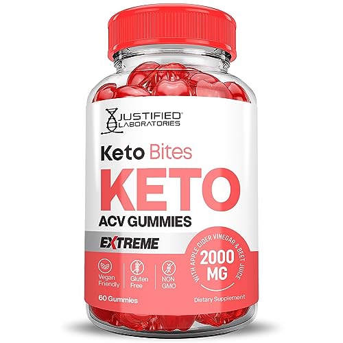 Keto Bites Keto ACV Gummies Extreme Formula 2000MG Vegan Non GMO with Pomegranate Justified Laboratories buy supplements canada