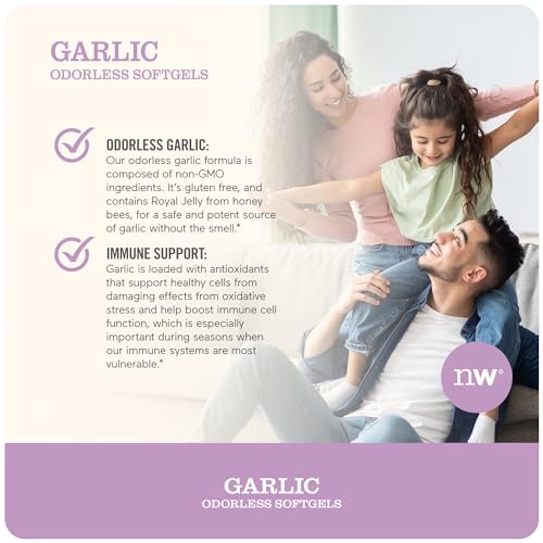 NatureWise Garlic Odorless Softgels 1500mg Support Teeth & Immune System Health NatureWise buy supplements canada