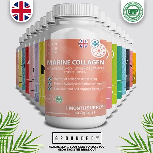 Hydrolysed Marine Collagen 700mg with Hyaluronic Acid, Vitamin C, Vitamin E, Copper & Biotin G R O U N D E D COFFEE SCRUB buy supplements canada