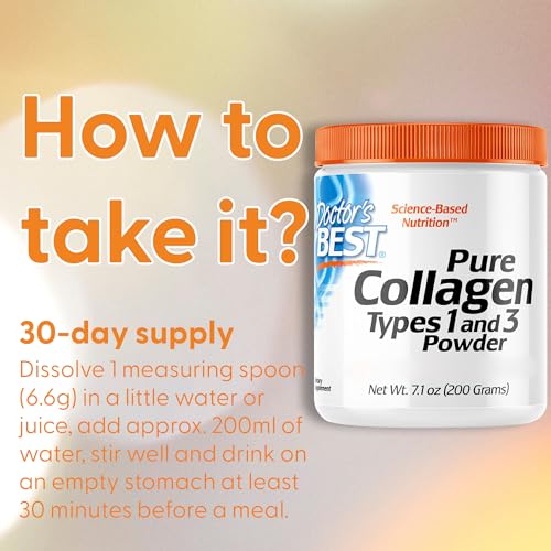 Doctor's Best, Pure Collagen Type 1 and 3 (Collagen Type 1 and 3), 200g Powder Doctor's BEST buy supplements canada