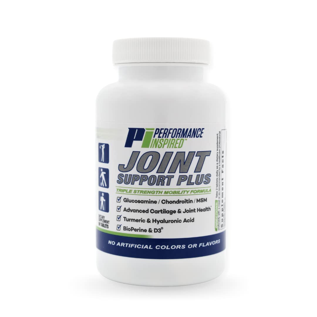 PERFORMANCE INSPIRED Nutrition Joint Support Plus – Glucosamine, Chondroitin, Turmeric & BioPerine – Triple Strength Joint Comfort & Mobility Support – 90 Count PERFORMANCE INSPIRED buy supplements canada