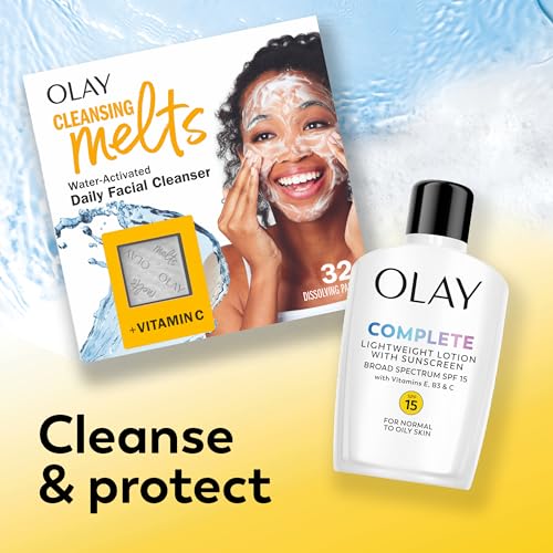 Olay Face Moisturizer, Complete with Sunscreen SPF 15, Daily Facial Lotion for Normal Skin, Lightweight Hydrating Broad Spectrum Sun Protection Olay buy supplements canada