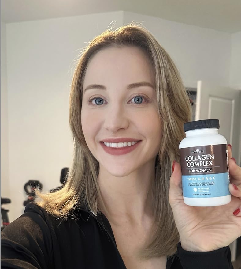 Multi Collagen Pills for Women (Types I II III V X) with Vitamin C Hyaluronic Acid Biotin BioSchwartz buy supplements canada
