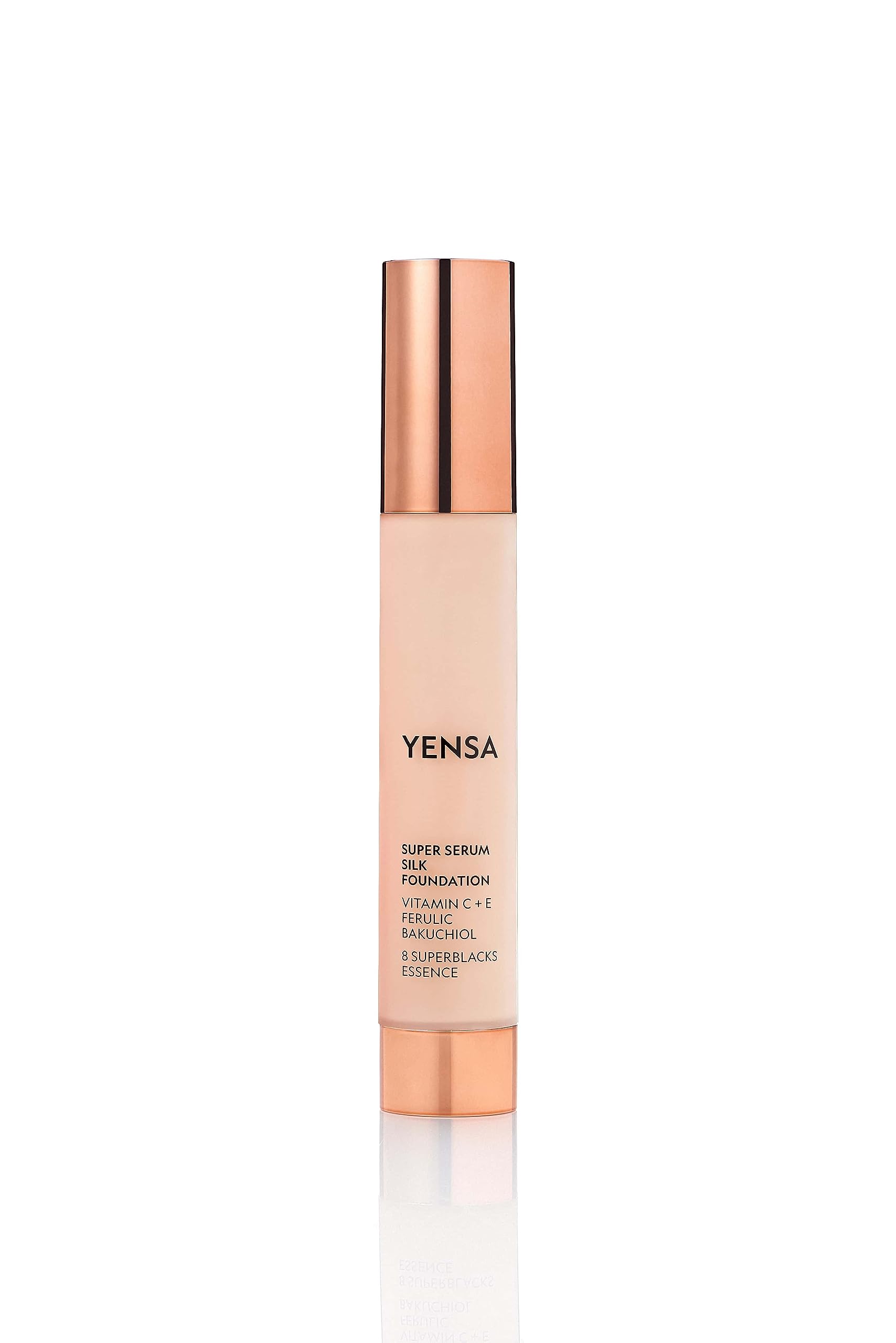 YENSA Serum Foundation Makeup - Super Silk Full Coverage Foundation Enriched with Peptides, Vitamin C & Ferulic Acid to Help Reduce Fine Lines, Wrinkles & Dark Circles - Light 1 (1 oz) YENSA buy supplements canada