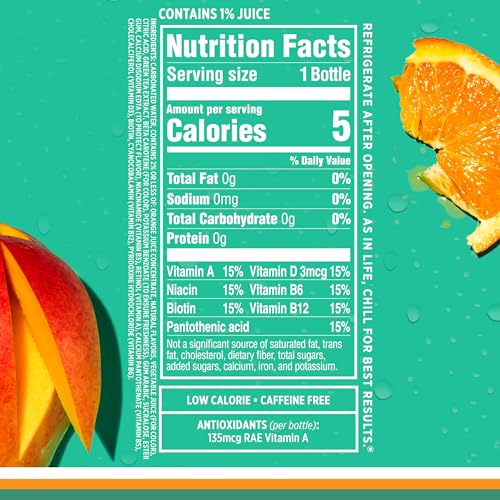 Sparkling Ice, Orange Mango Sparkling Water, Zero Sugar Flavored Water, with Vitamins Sparkling ICE buy supplements canada