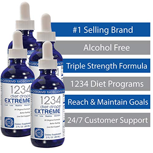 Creative Bioscience 1234 Diet Drops Extreme, 2 Fl Oz (4 Pack) Creative Bioscience buy supplements canada