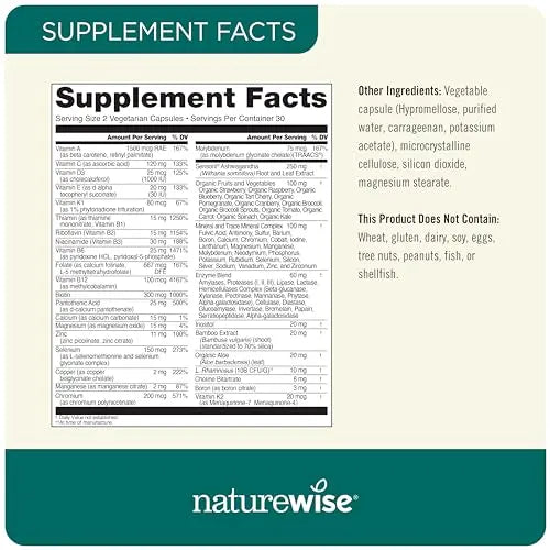 NatureWise Multivitamin for Men + Stress Support + Fulvic Ionic Minerals + Probiotics for Immunity, Male Health NatureWise buy supplements canada