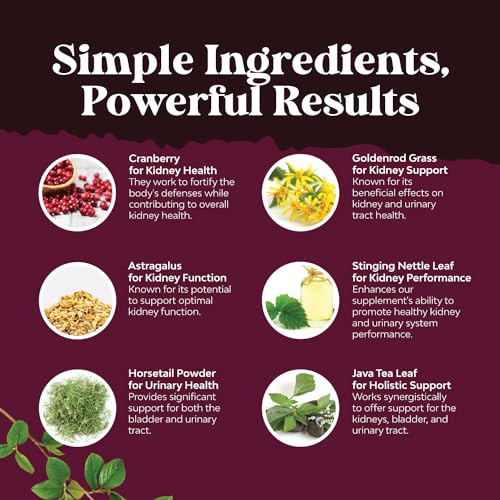 Kidney Support Cranberry Pills for Women and Men - High Strength Kidney Cleanse Detox Natures Craft buy supplements canada