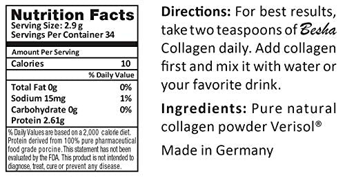 BESHA INC Verisol - Collagen Bioactive Peptides (Natural Collagen Powder) Made in Germany BESHA INC buy supplements canada