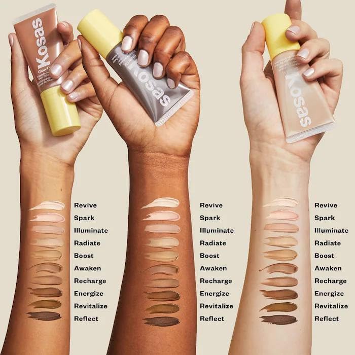 Kosas Glow I.V. - Vitamin-Infused Skin Illuminating Enhancer - Spark. Bonus Premium Korean Sheet Masque with Collagen Kosas buy supplements canada