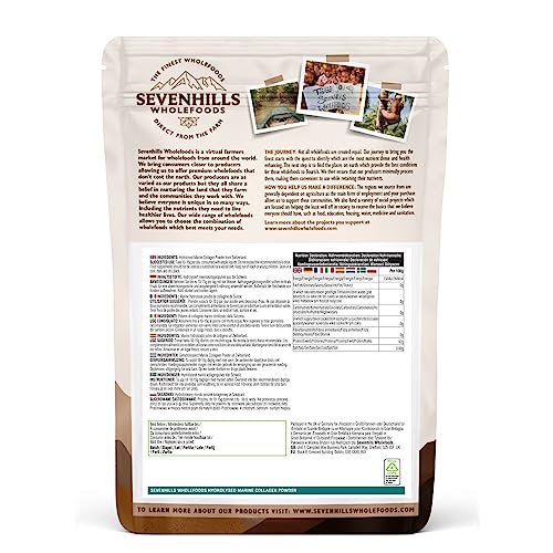 Sevenhills Wholefoods Hydrolysed Marine Collagen Powder 300g, from Switzerland, 100% Pure Unflavoured Protein Peptides Sevenhills Wholefoods buy supplements canada