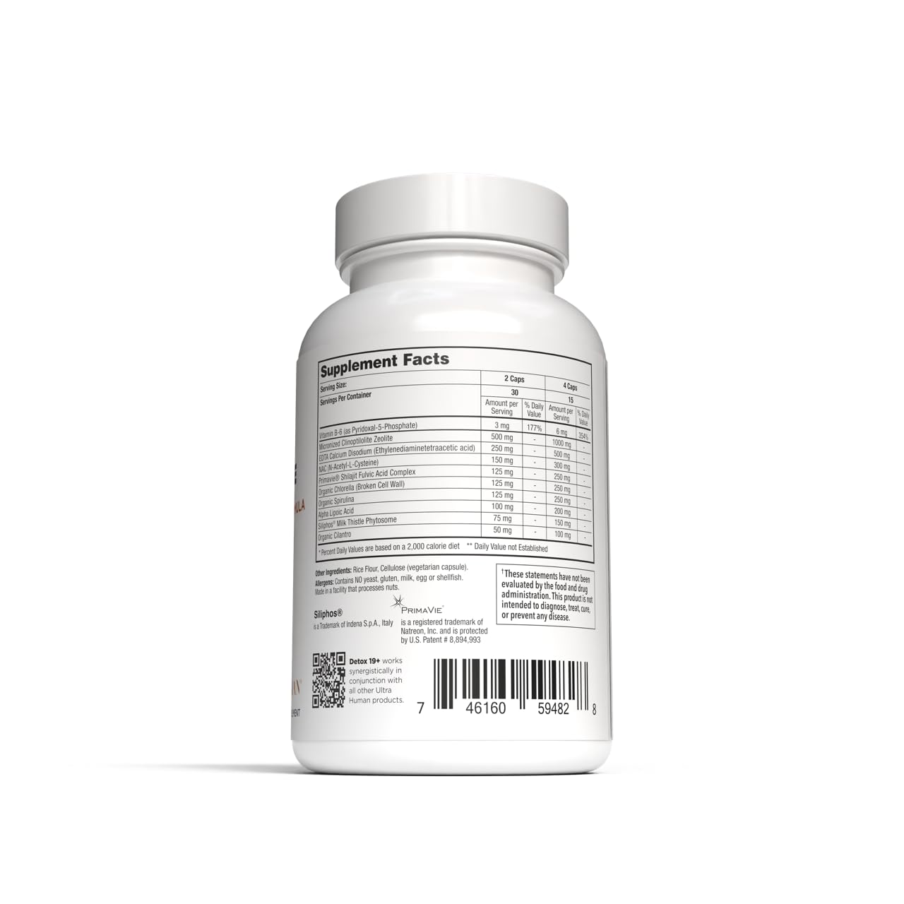 Ultra Human Daily Wellness Support – Heavy Metal Detox Cleanse, with Zeolite, Shilajit, Organic Chlorella & Spirulina, NAC & Alpha Lipoic. Supports Daily Detox, Cognition, Immune System -(Made in USA) Ultra Human buy supplements canada