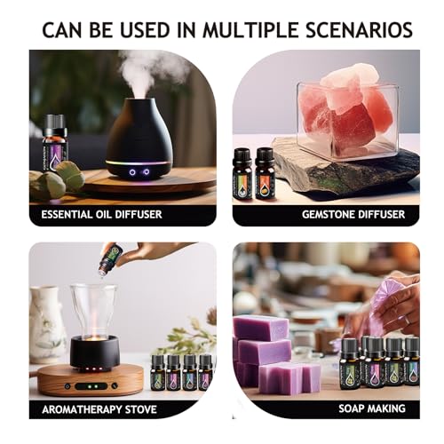 KMSCO Essential Oils Set -Top 16(0.33Fl Oz) Organic Plant Natural Fragrance Scents Blends Oil KMSCO buy supplements canada