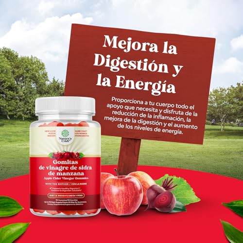 Gomitas ACV de Vinagre de Sidra de Manzana – Suplemento de Energético Natural con la Natures Craft buy supplements canada