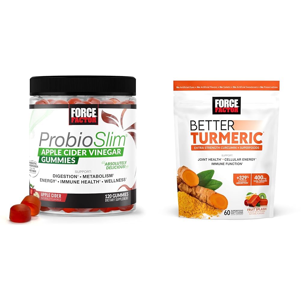 Force Factor ProbioSlim Apple Cider Vinegar Gummies with Organic, LactoSpore & Better Force Factor buy supplements canada