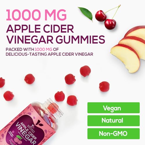 Vegan Apple Cider Vinegar Gummies | Max Strength 1000mg | Gelatin-Free, Vegan, Non-GMO Nature's Nutrition buy supplements canada