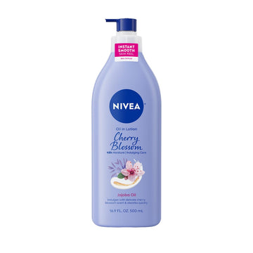 NIVEA Oil Infused Cherry Blossom and Jojoba Oil Body Lotion for Women, Fast-Absorbing and Non-Greasy Cherry Blossom Scented NIVEA buy supplements canada