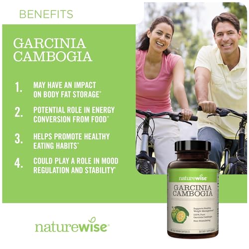 Naturewise Garcinia Cambogia with Pure Garcinia Cambogia Extract, 60% HCA Concentrati NatureWise buy supplements canada