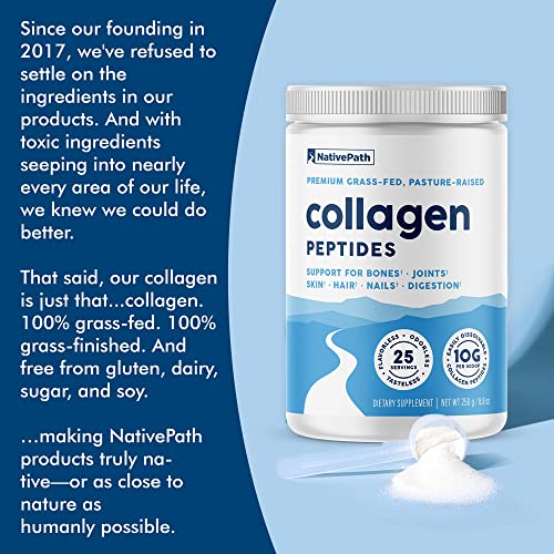 NativePath Collagen Peptides Protein - Hydrolyzed Type 1 & 3 Collagen Powder for Skin NativePath buy supplements canada