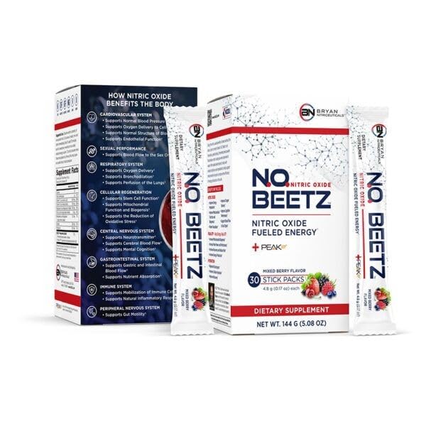Bryan Nitriceuticals N.O. Beetz Nitric Oxide Fueled Energy Boost Supplement, Hydration & Cellular Energy Production Enhancer, Blend of Vitamins and Minerals (30 Servings) Bryan Nitriceuticals buy supplements canada