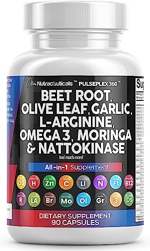 Beet Root Capsules 6000mg Olive Leaf 6000mg Nattokinase 4000 FU Clean Nutraceuticals buy supplements canada
