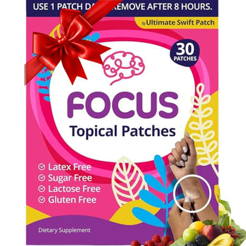 Swift Patch Focus Patch for Adults (30 Day Supply) + Proprietary Blend (Men and Women) - Help Kids and Adults Focus with Patches 22 Ingredients with Proprietary Formula Ultimate Swift Patch buy supplements canada