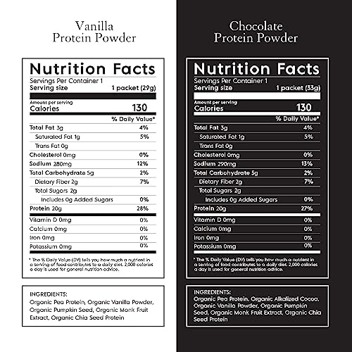 Truvani Organic Vegan Protein Powder Sample Pack - 20g of Plant Based Protein, Organic Truvani buy supplements canada