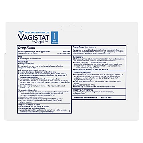 Vagistat 1 Day Single-Dose Yeast Infection Treatment for Women, Antifungal Ointment Helps Relieve Vagisil buy supplements canada