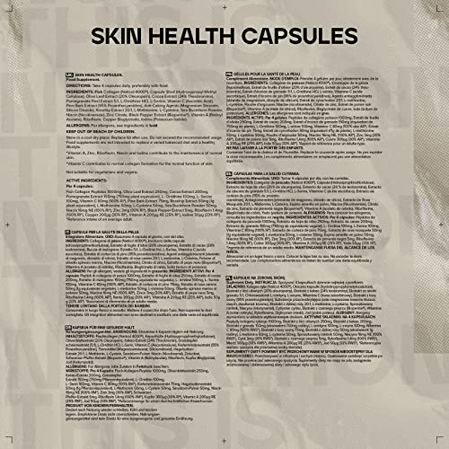 Bulk Skin Health Supplement Capsules, Collagen, Vitamin C, Iodine, Pack of 120 Bulk buy supplements canada