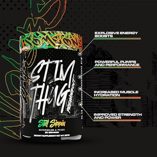 KILO LABS Pre Workout Powder | Stim Thug Preworkout for Men and Women | Hydrating KILO LABS buy supplements canada