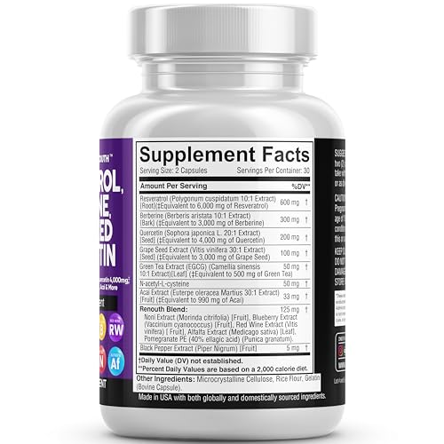 Resveratrol 6000mg Berberine 3000mg Grape Seed Extract 3000mg Clean Nutraceuticals buy supplements canada