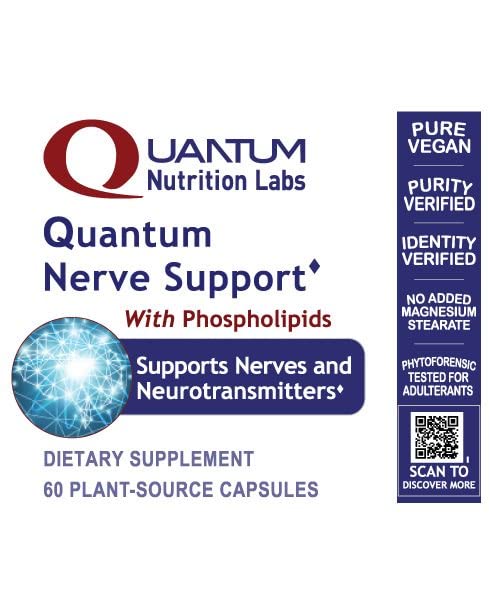 Quantum Nutrition Labs Nerve Support - Nerve Health Supplements, Brain Supplements, Nootropic with Rhodiola Rosea, Brain & Nerve Health - 60 Vegetarian Capsules Quantum Nutrition buy supplements canada