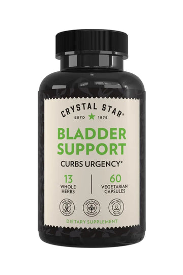 Crystal Star Bladder Support (60 Capsules) – Herbal Supplement for Healthy Bladder Function - Cranberry, Dandelion & Fenugreek - Helps Overactive Bladder and Incontinence - Non-GMO Crystal Star buy supplements canada