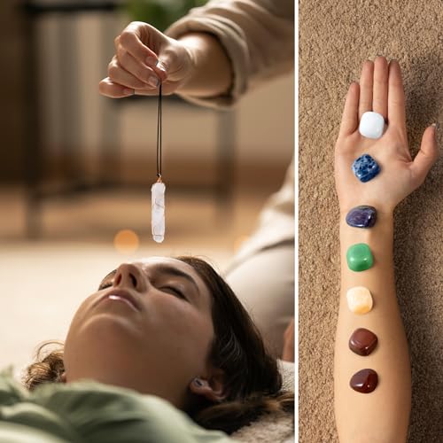 WVIOUOPU Healing Crystals and Chakra Stones Set - 13 Pcs Real Raw Healing Chakra Stones WVIOUOPU buy supplements canada