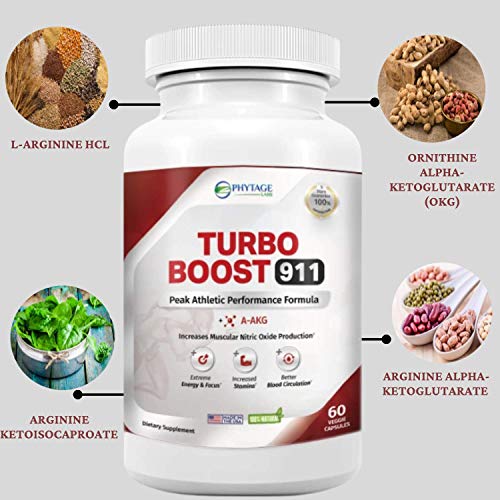 Phytage Labs Turbo Boost 911 Nitric Oxide Booster, Circulation, Energy Boost, Mental Focus Phytage Labs buy supplements canada