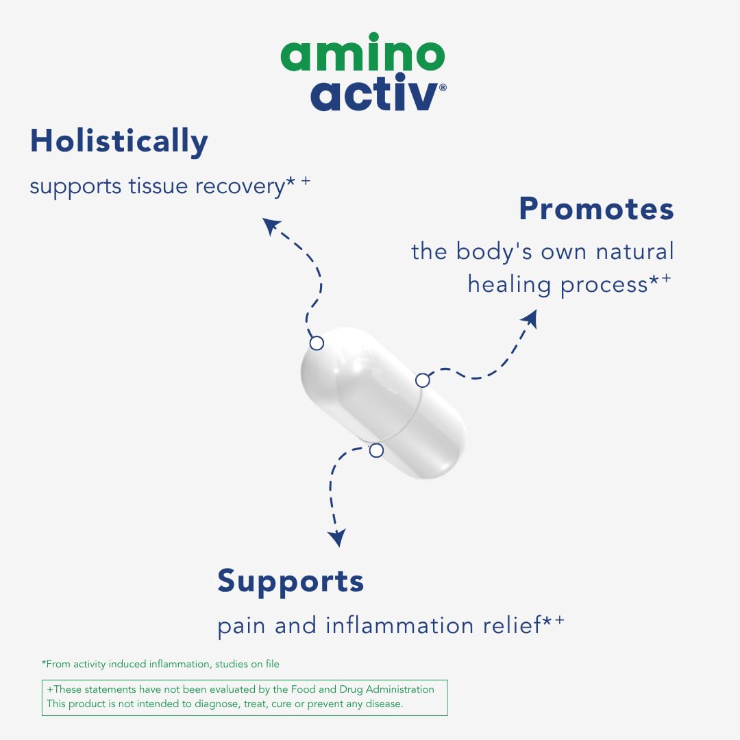 Amino Activ - Fast Holistic Support for Pain & Inflammation Caused by Activity/Exercise (180 Capsules) Amino Activ buy supplements canada