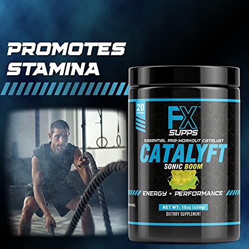 FX Supps Catalyft Pre-Workout Powder Drink for Men & Women, Sonic Boom | Dietary FXSUPPS buy supplements canada