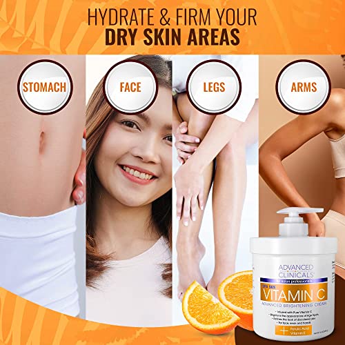 Advanced Clinicals Vitamin C Face & Body Cream Moisturizing Skin Care Lotion, Anti Advanced Clinicals buy supplements canada
