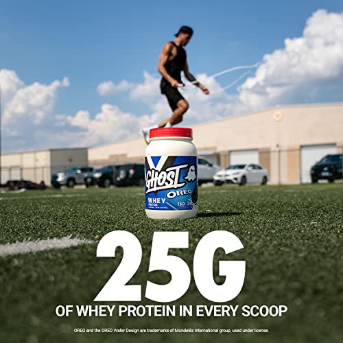 GHOST Whey Protein Powder, Oreo - 2LB Tub, 25G of Protein - Cookies & Cream Flavored GHOST buy supplements canada
