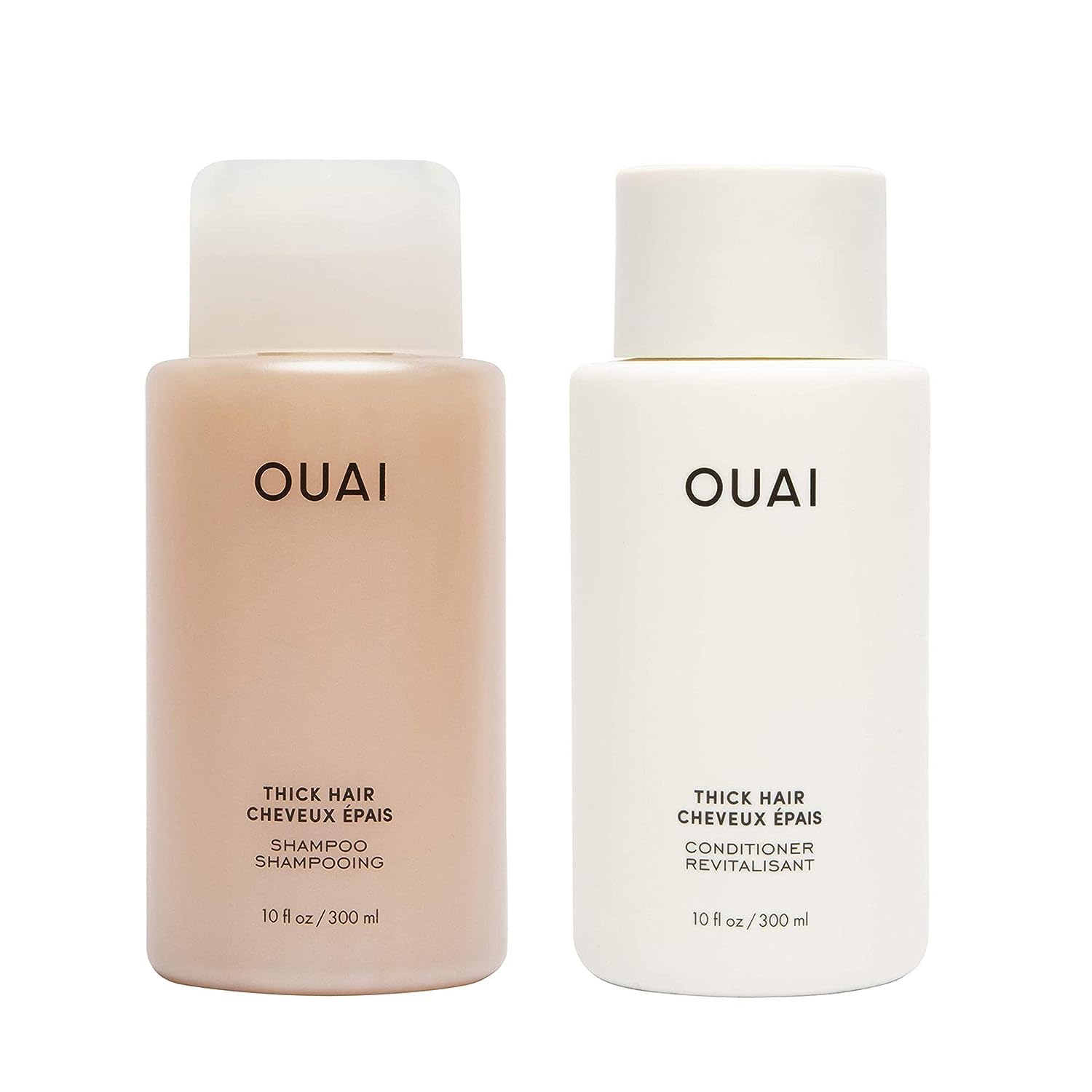 OUAI Thick Hair Shampoo and Conditioner Set - Sulfate Free Shampoo and Conditioner for Thick Hair Care - Moisturizes, Strengthens & Fights Frizz - Made with Keratin & Shea Butter (10 Fl Oz) OUAI buy supplements canada