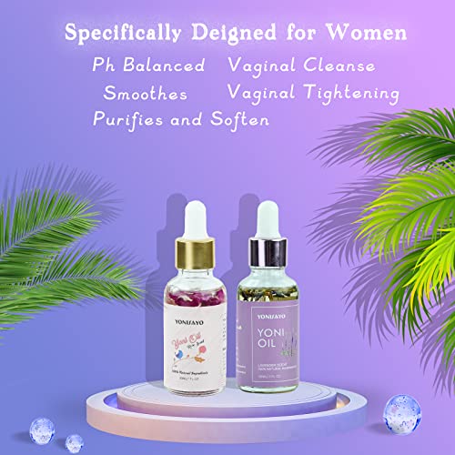 2 Packs Yoni Oil for Women, All Natural Feminine Oil Intimate Deodorant for Women, Remove Odor, Ph Balanced yonisayo buy supplements canada