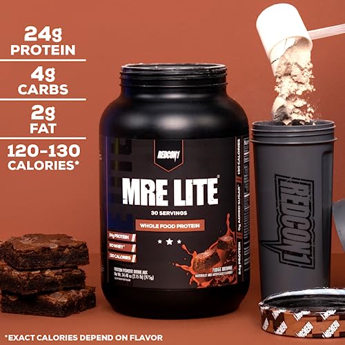 REDCON1 MRE Lite Whole Food Protein Powder, Blueberry Cobbler - Low Carb & Whey REDCON1 buy supplements canada